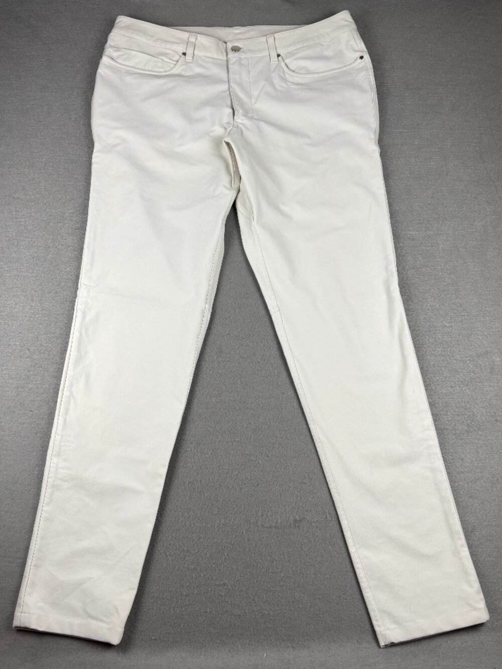 Lululemon ABC Utilitech 5-Pocket Pants Men's 36 White Cream 30" Inseam
